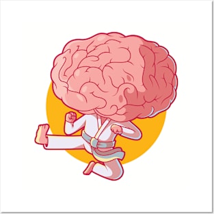 Karate Brain Posters and Art